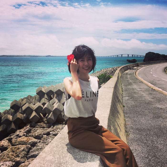旅行が大好きで、国内外問わず弾丸で行っちゃいます!宮古島にて(提供写真)