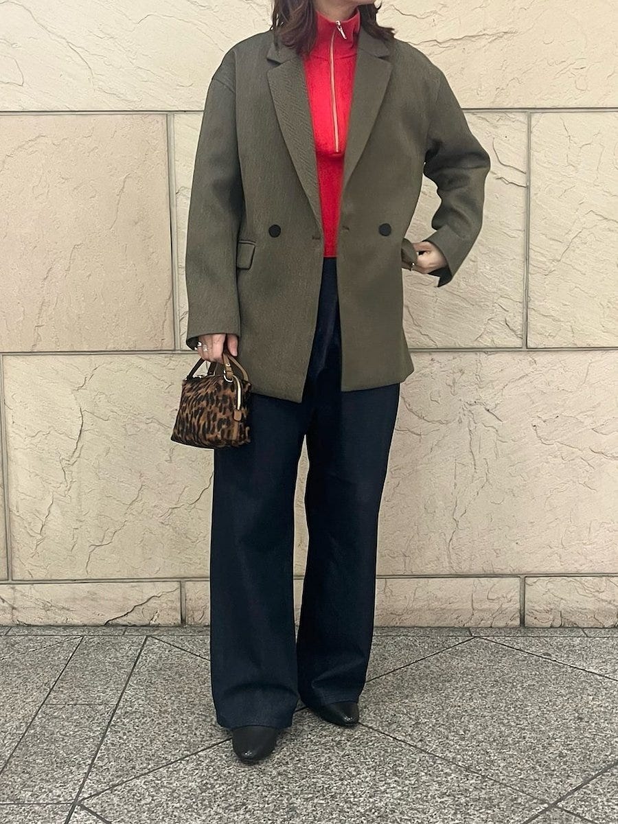 ハーフジップコーデ2