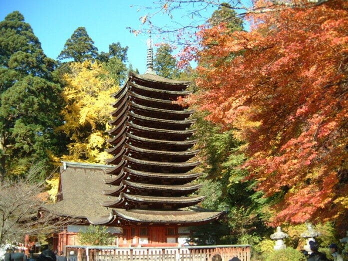 談山神社の紅葉（2005年11月19日撮影）