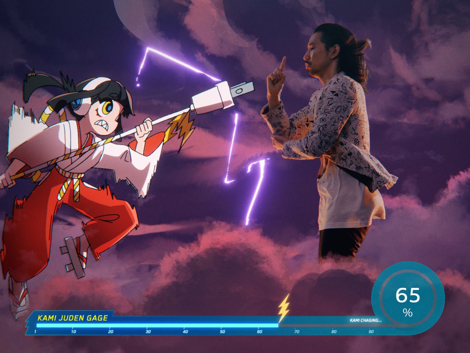 川北茂澄／ソフトバンク新CM「神ジューデンガール」篇より（提供写真）