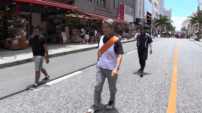 沖縄の1964年聖火ランナー第一走者 宮城勇さん(C)フジテレビ