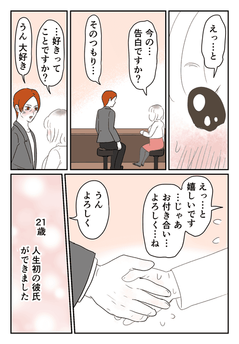 初デートで告白され……