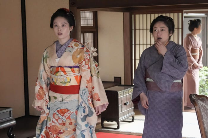 高石あかり、池脇千鶴「ばけばけ」第9話(C)NHK