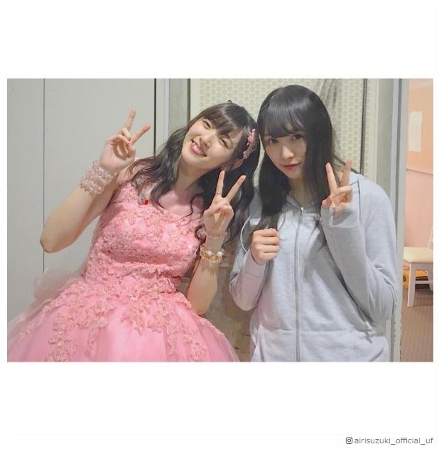 「夢の共演」欅坂46渡辺梨加＆鈴木愛理、オフショットに反響「天使」「ギャップがすごい」