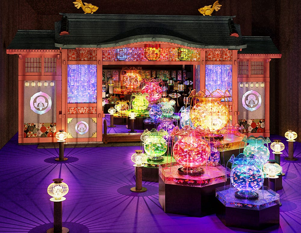 「アートアクアリウム美術館」6つのエリアコンセプト公開、煌びやかな非日常空間が魅了