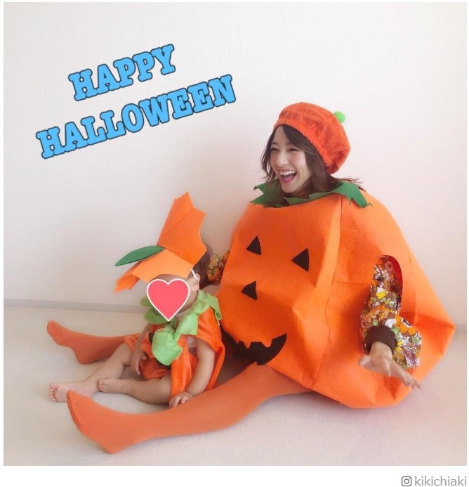 伊藤千晃、息子とお揃いハロウィン仮装「癒やされる」「最高のママ」の声