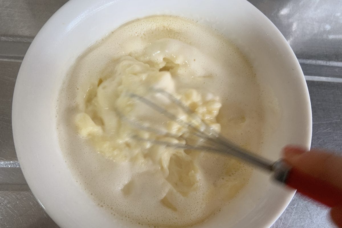 レンジでなめらかカスタードクリーム