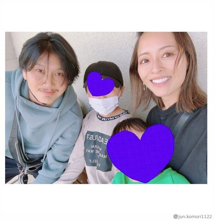 小森純、イケメン夫＆息子との家族ショット「年末年始以来」