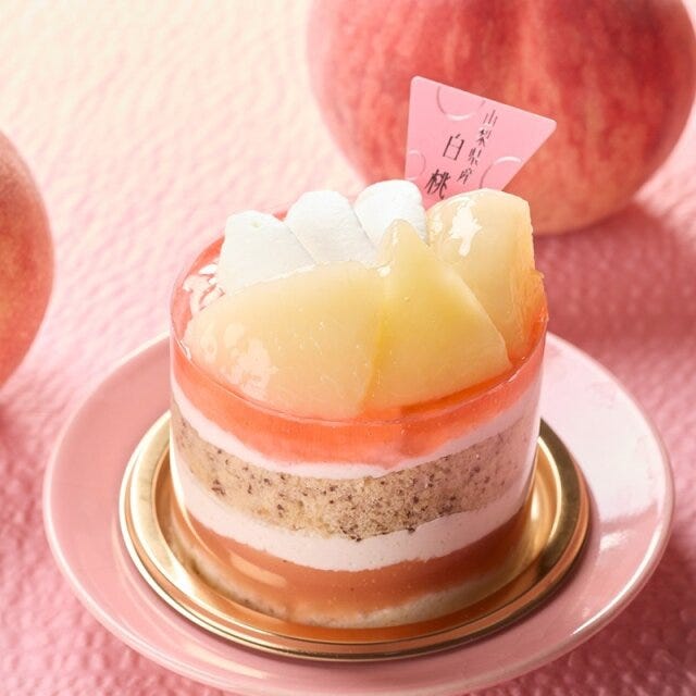シャトレーゼ 山梨県産白桃と紅茶のプレミアムフレジェ シャトレーゼ 山梨県産白桃と紅茶のプレミアムフレジェ
