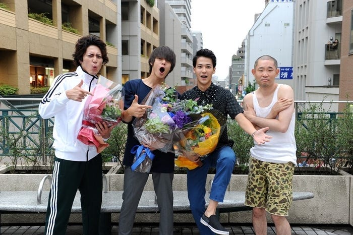 (左から)間宮祥太朗、窪田正孝、葉山奨之、今野浩喜(写真提供:関西テレビ)