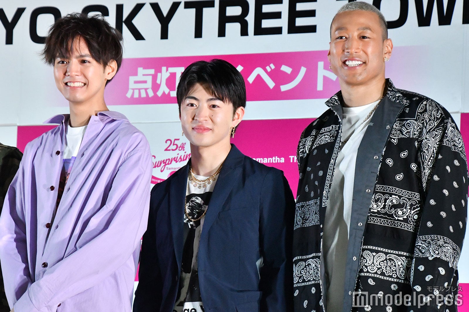 片寄涼太、佐野玲於、関口メンディー （C）モデルプレス