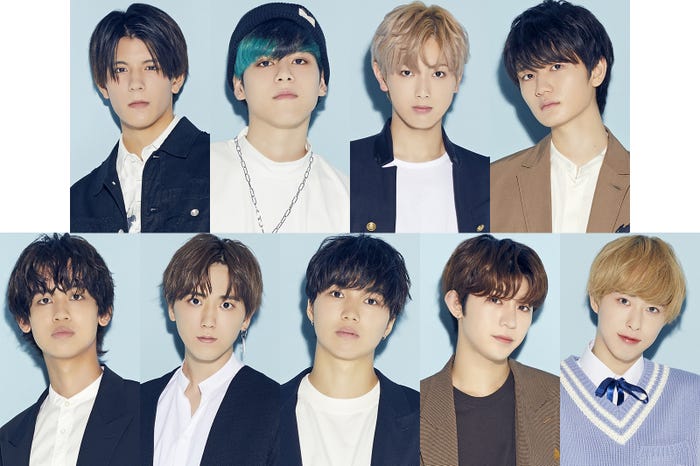 吉本興業グループ「Showtitle」に所属することが決定した9人(上段左から)宮里ソル、A.rik、中本大賀、瀧澤翼(下段左から)山田恭、草地稜之、中林登生、中谷日向、熊澤歩哉(画像提供:所属事務所)