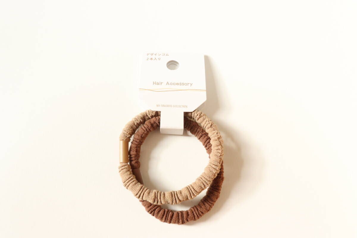 セリア ヘアゴム セリアのデザインゴム