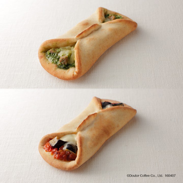 (上)ピッツァ・アボルト「バジルチキン」（下）ピッツァ・アボルト「ラタトゥイユ」／画像提供：株式会社ドトールコーヒー