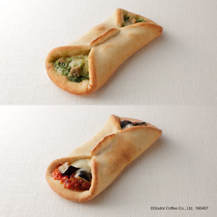(上)ピッツァ・アボルト「バジルチキン」(下)ピッツァ・アボルト「ラタトゥイユ」/画像提供:株式会社ドトールコーヒー