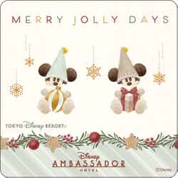 ディズニーアンバサダーホテル テイクアウトメニュー “ディズニー・クリスマス”ディナーセット オリジナルコースター(C)Disney