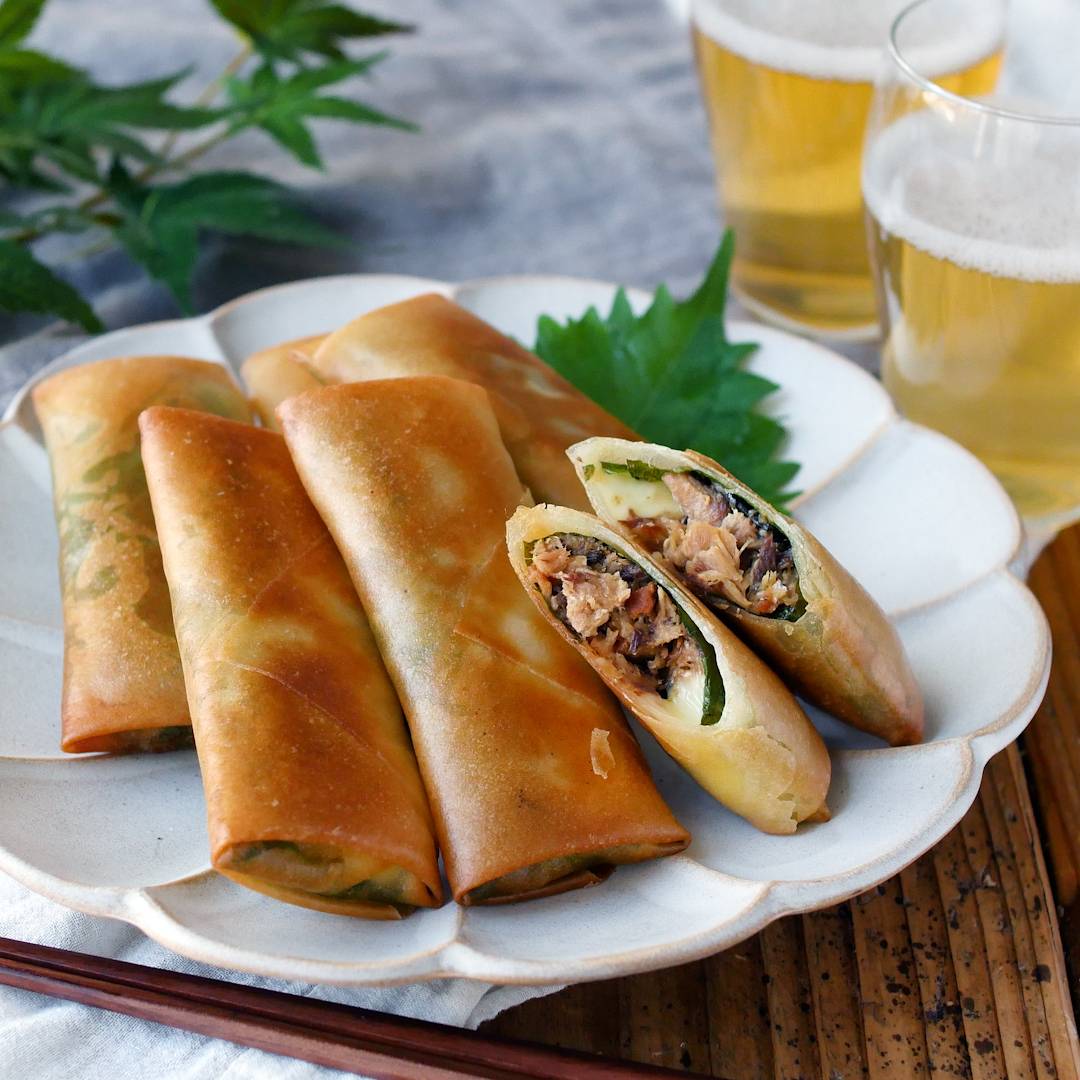 味付けいらず!さば味噌チーズ春巻き