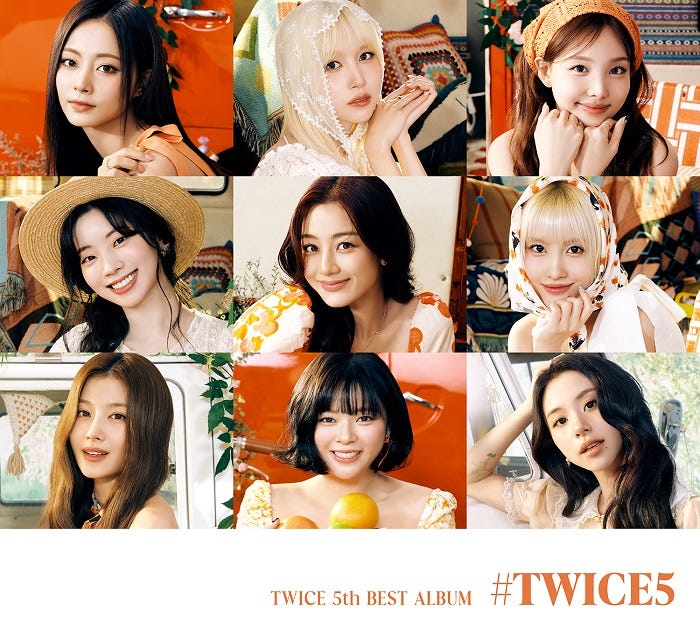 TWICE「#TWICE5」初回限定盤Aジャケット写真(提供写真)