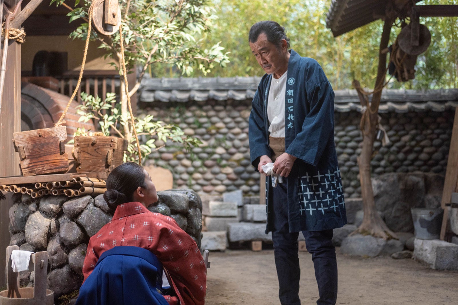 今田美桜、吉田鋼太郎「あんぱん」第46話（C）NHK