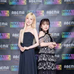 本田仁美、矢吹奈子（C）2023 Melon Music Awards（MMA2023）
