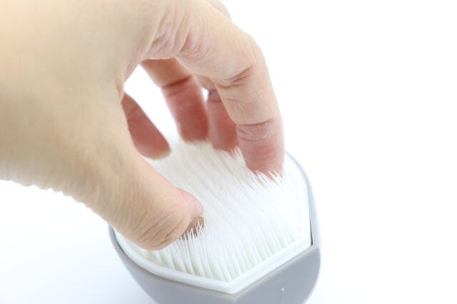 ダイソー　爪ブラシ　使用例