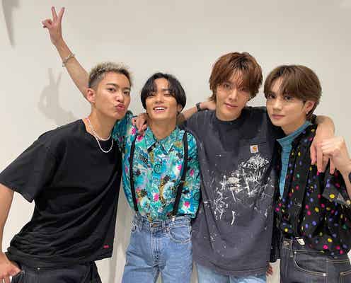 THE RAMPAGE川村壱馬&吉野北人&NCT 127ユウタ&BE:FIRST・RYOKI「ハイロー」メンバーが再集結 密着仲良しショットに反響「眼福すぎる」「最強の4人」