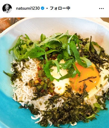 小川菜摘Instagramより