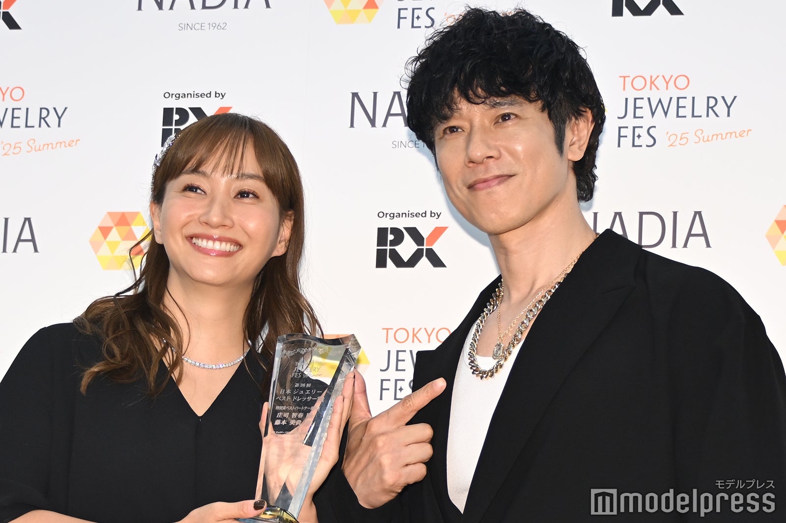 藤本美貴、庄司智春（C）モデルプレス