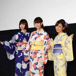 （左から）篠田麻里子、トリンドル玲奈、真野恵里菜