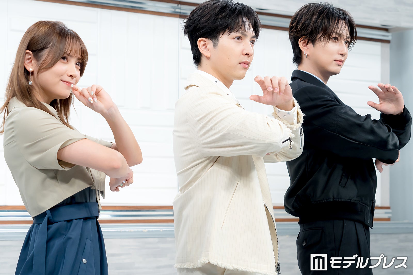桃月なしこ、吉田仁人、池田彪馬（C）モデルプレス