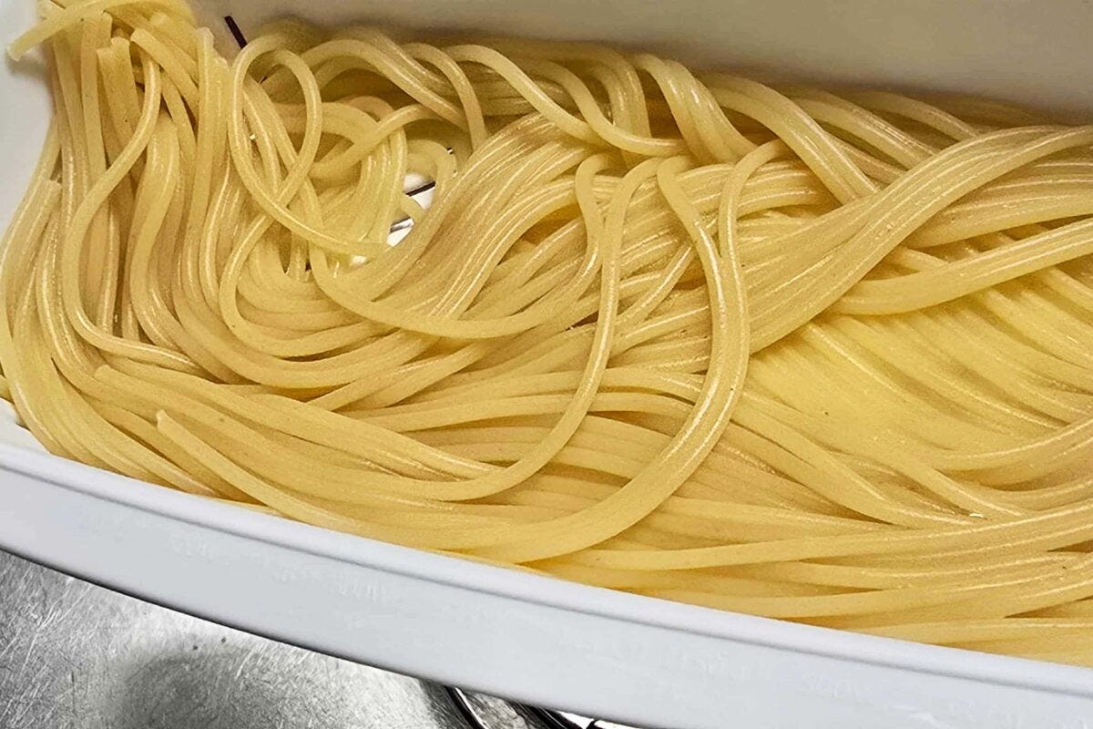 電子レンジでパスタメーカー・湯切り