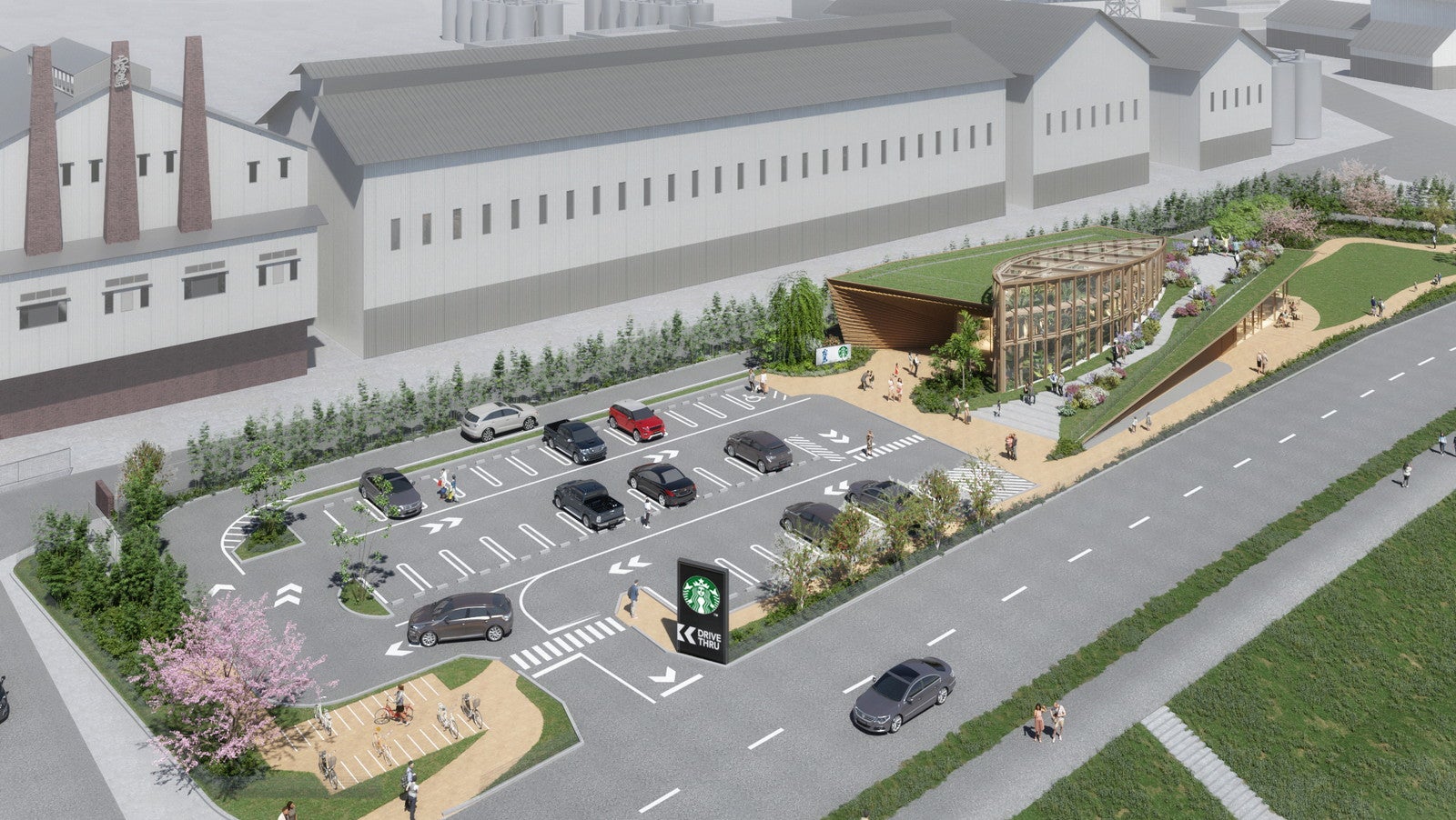 スタバ×霧島酒造、初のコラボ施設を宮崎県に2026年春オープン