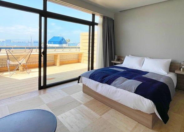 「大阪北港マリーナ HOTEL HULL（ホテル ハル）」テラス付きルームや大浴場完備