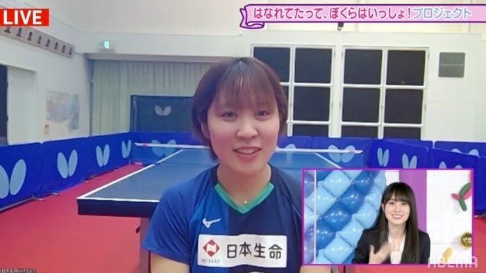 平野美宇選手(C)AbemaTV,Inc.