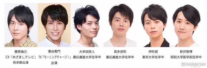 (左から)藤原倫己、東谷篤門、大牟田悠人、高多良弥、伊形城、新井智博