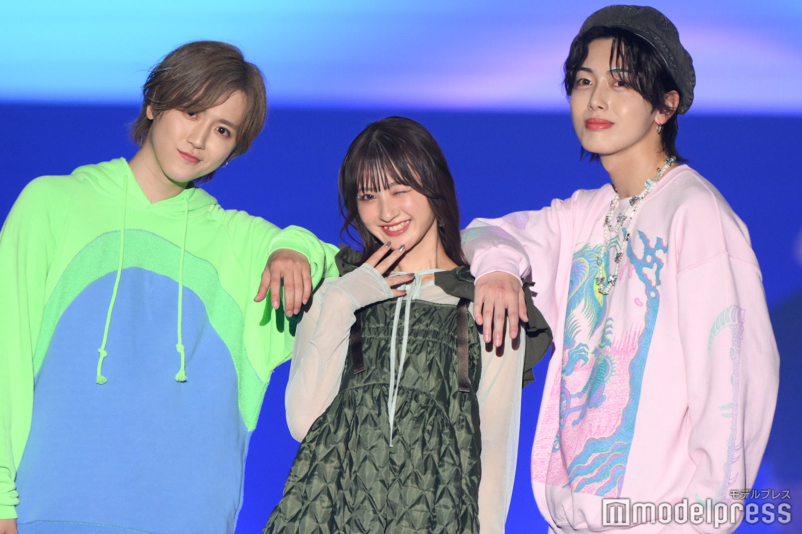 草地稜之、RiMi、中本大賀（C）モデルプレス