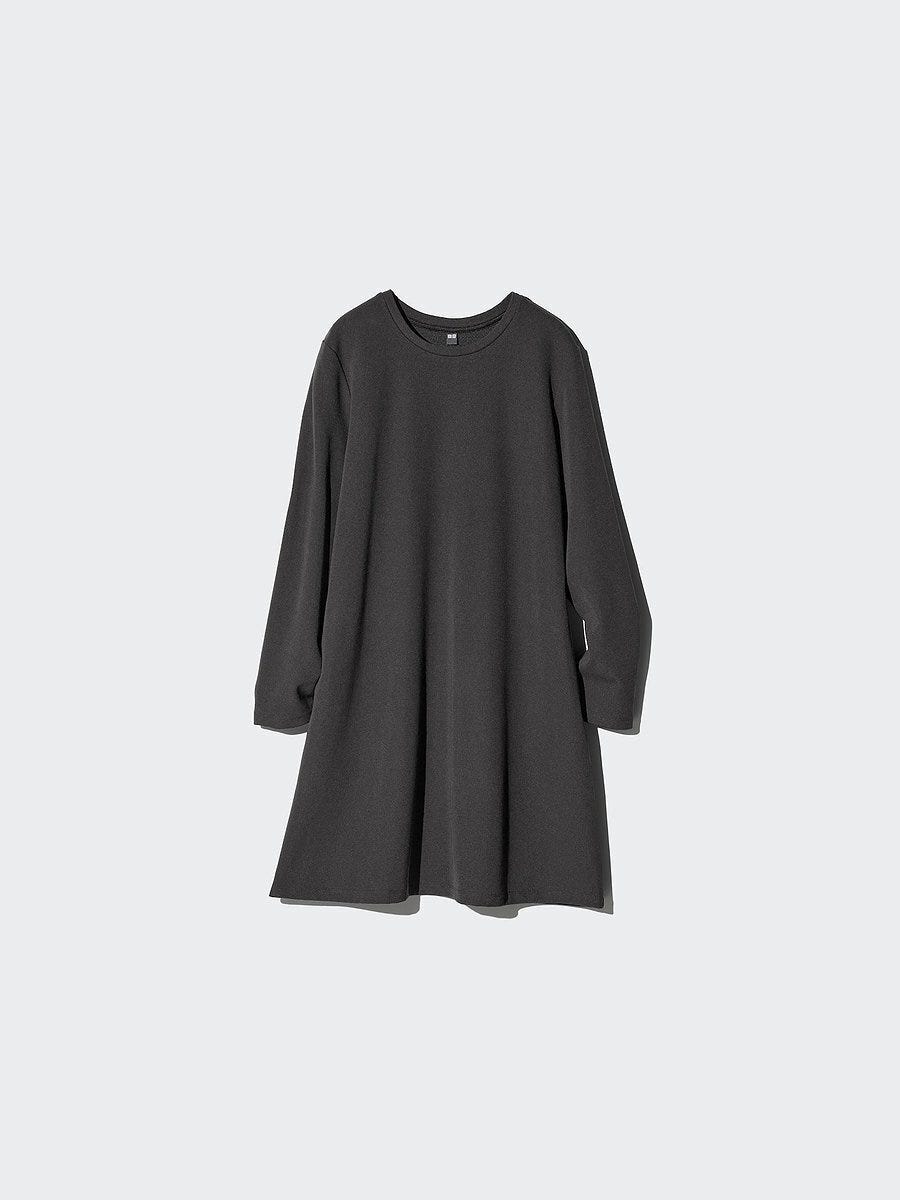 ユニクロのジャージーAラインワンピース