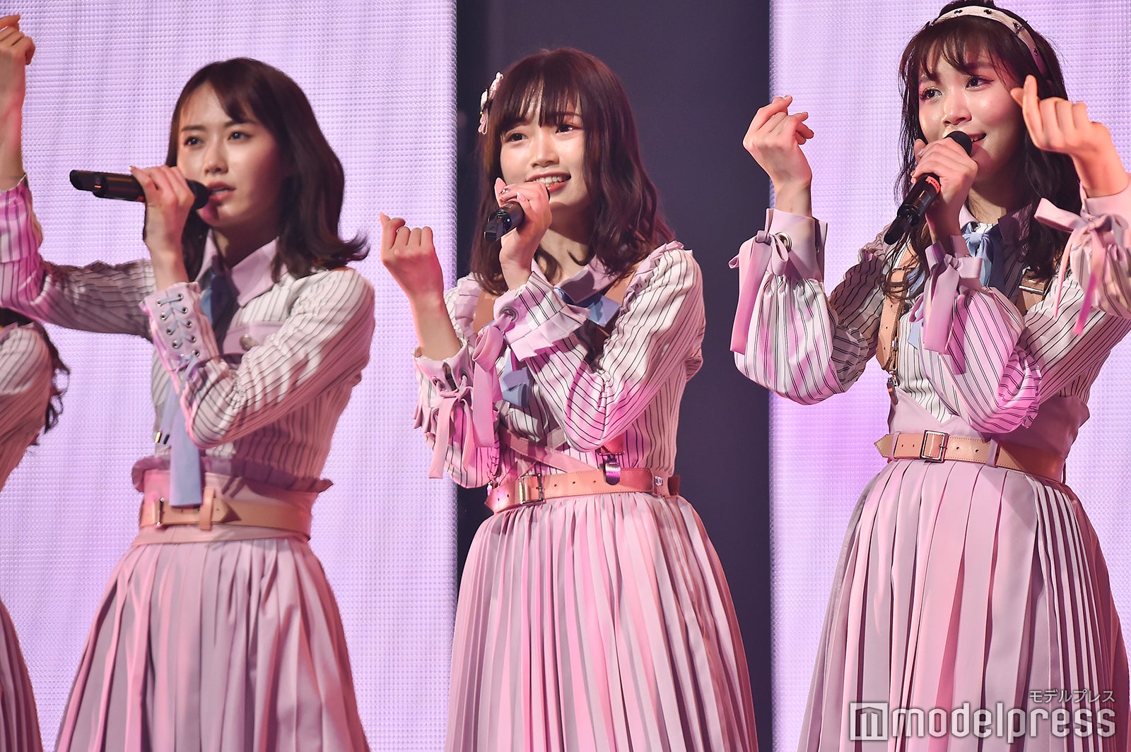 西潟茉莉奈、中井りか、奈良未遥「NGT48 選抜メンバーコンサート ～TDC 選抜、合宿にて決定。初めての経験～」 （C）モデルプレス