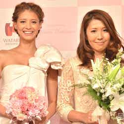 (左から)吉川ひなの、ウエディングデザイナーの立原綾乃さん