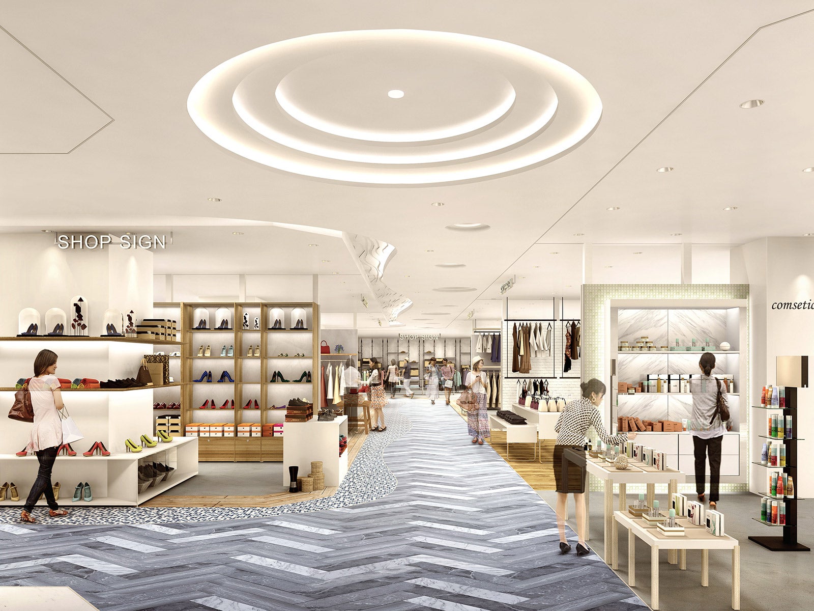 施設内イメージ／画像提供：株式会社　三越伊勢丹ホールディングス