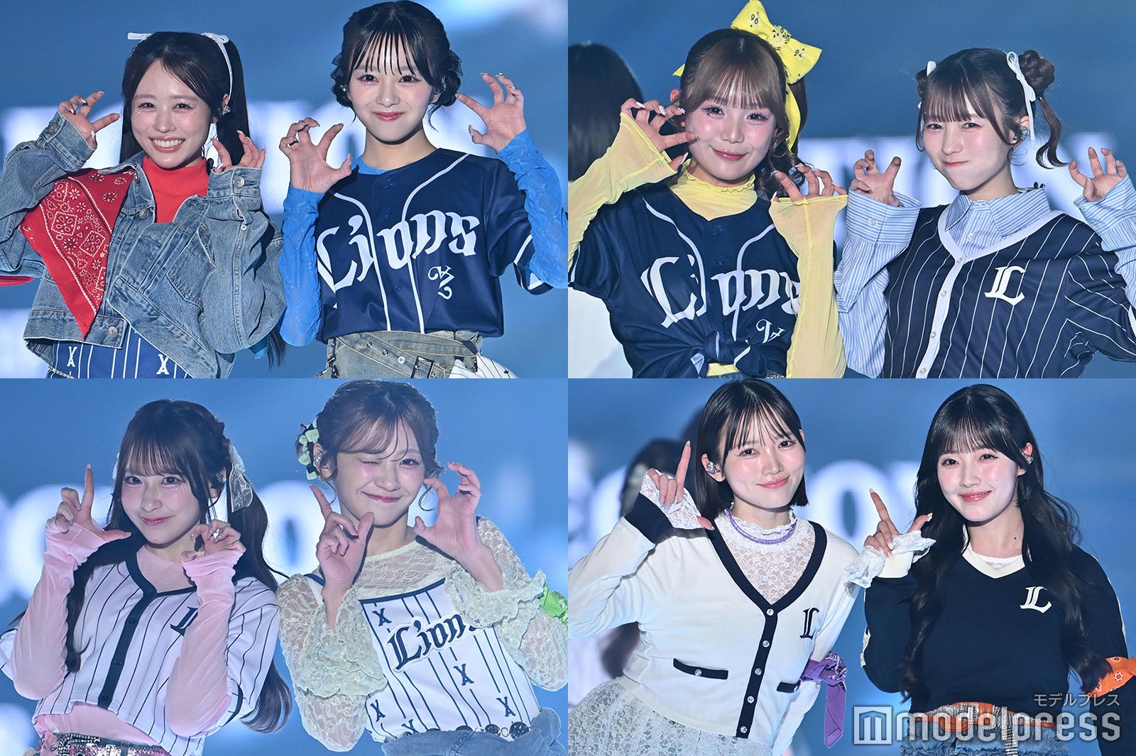 CUTIE STREET、“デニム×メンカラ”野球観戦コーデでランウェイ 西武ライオンズスペシャルユニフォームお披露目も【TGC2026 S/S】