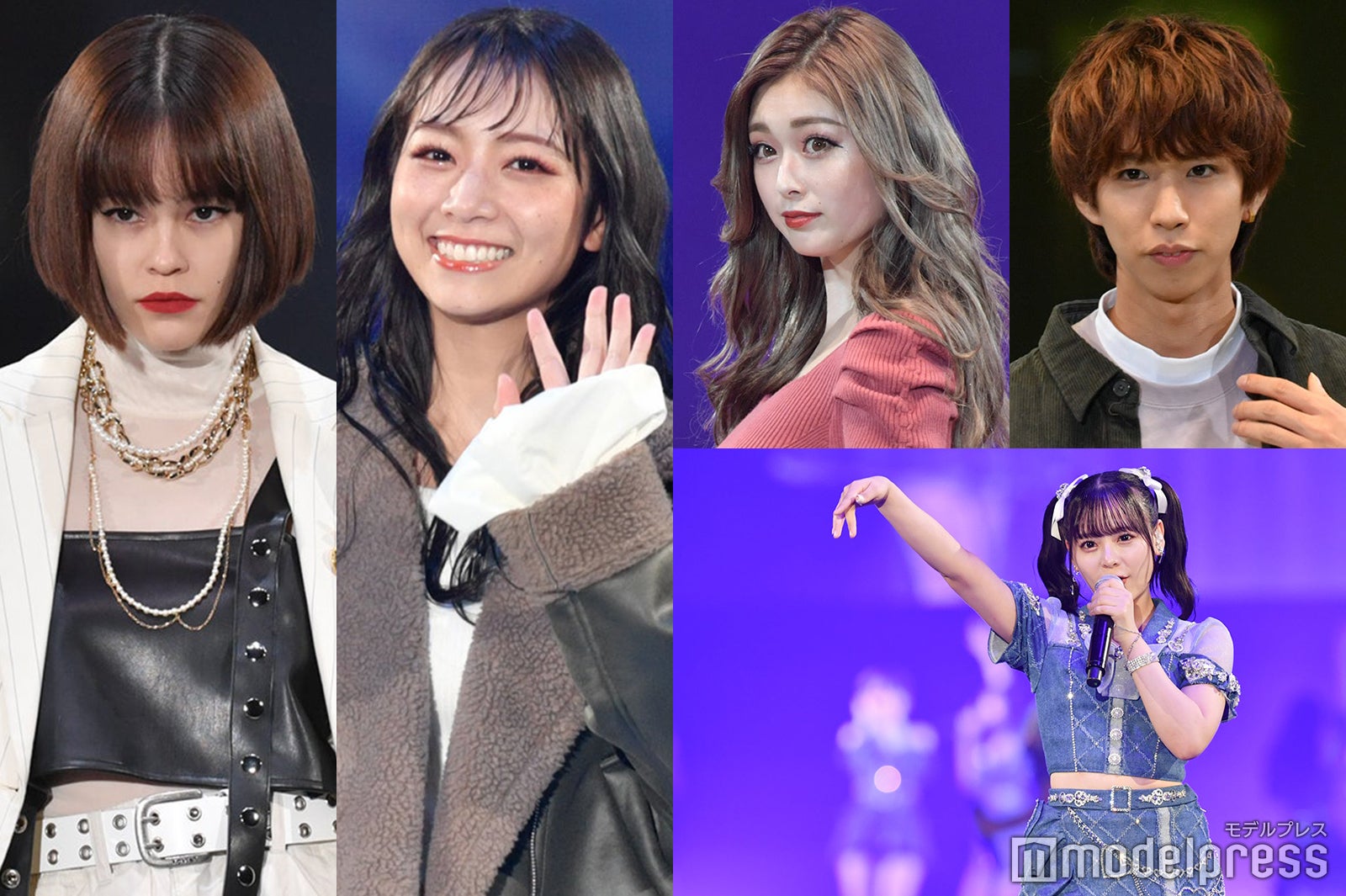 emma、北野日奈子、ゆうちゃみ、はじめしゃちょー、齊藤なぎさ「札幌コレクション 2022 A／W」 （C）モデルプレス