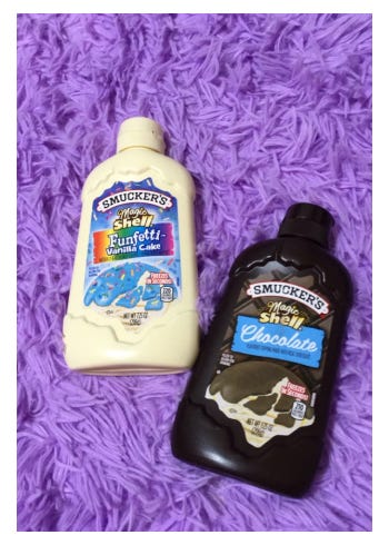 りゅうちぇるがぺこにプレゼントしたアイスクリームシロップ/ぺこオフィシャルブログより