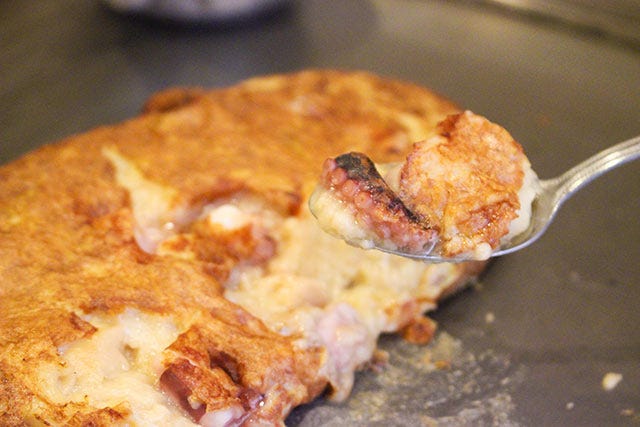 明石風鉄板たこ焼