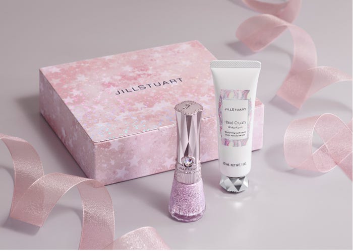 「Beauty hand set」<セット内容>(左から)「プレゼントボックス M ダズリングワンダーランド」「ネイルラッカー ダズリングワンダーランド 03」「ハンドクリーム ホワイトフローラル 30g」(C)モデルプレス