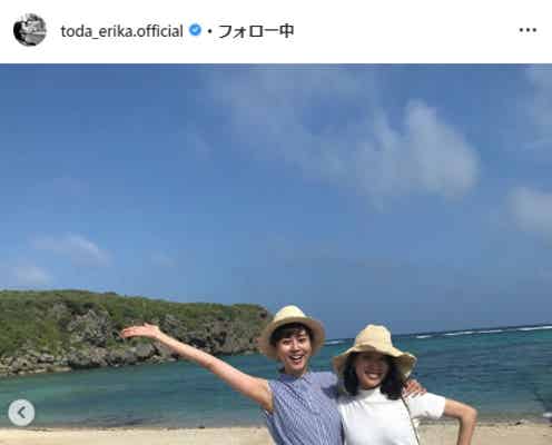 戸田恵梨香&比嘉愛未、沖縄満喫ショットに「コード・ブルー」ファン歓喜