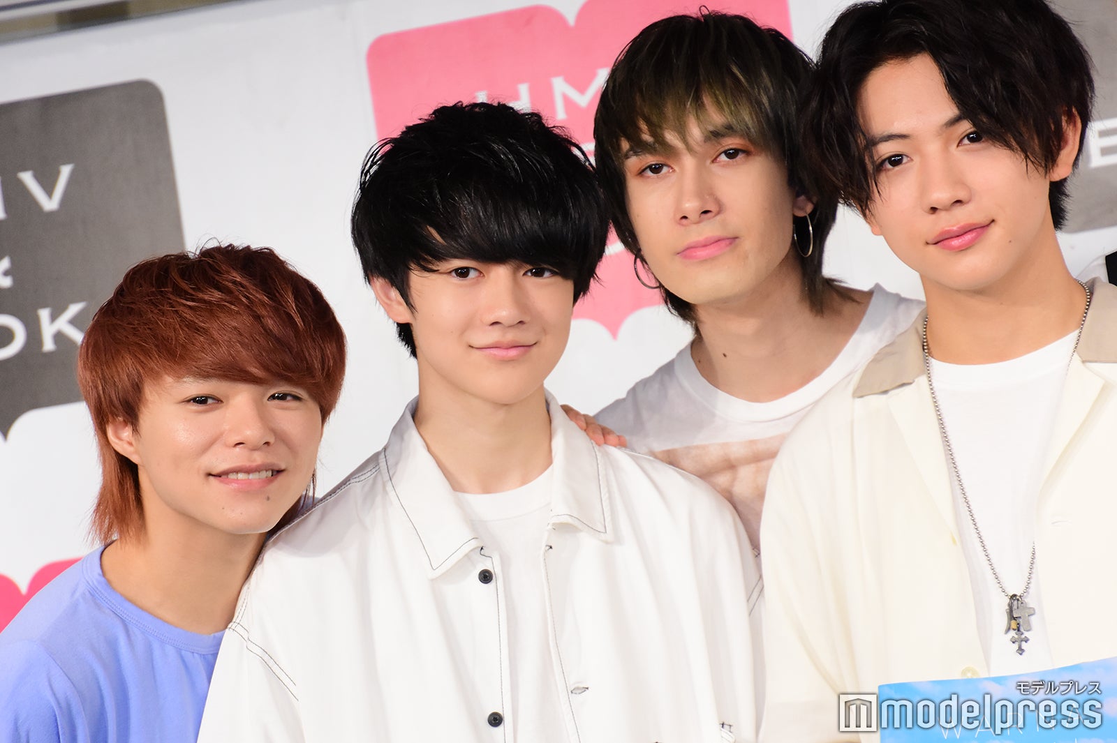 （前列）伊藤壮吾、田中洸希（後列）志村玲於、ジャン海渡