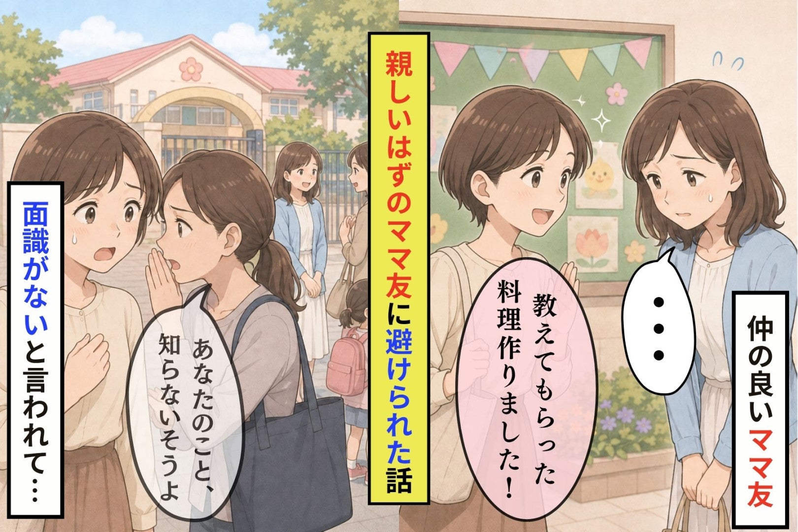 「あなたのこと、知らないそうよ」親しいはずのママ友に避けられた私が頭を下げた理由