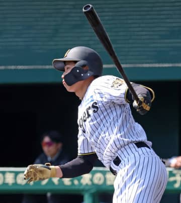 阪神2軍 ドラ1立石がプロ初打席初ヒット 二塁から全力疾走で生還し先制のホームを踏む