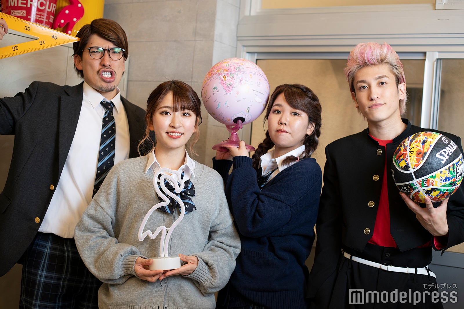 平成フラミンゴ、“初共演”EXITへの本音炸裂 連絡先交換問題＆YouTuber×芸人に期待する化学反応まで語り合う＜「青春スチャラカ学園」インタビュー＞